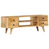 Day and Night - Day and Night TV Cabinet Made of Solid Mango Wood 110x35x40 Cm