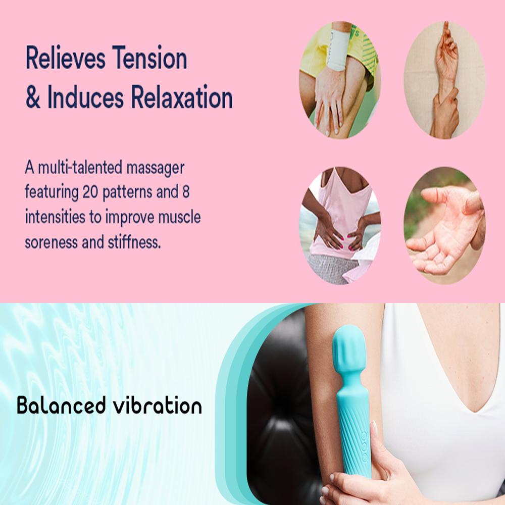 Vibrator Wand Sex Toys Clit Stimulator Vibrators Vibrator for Woman Sex Toy Gifts 20 Patterns & 8 Speeds of Pleasure Quiet & Small  Adult Toys