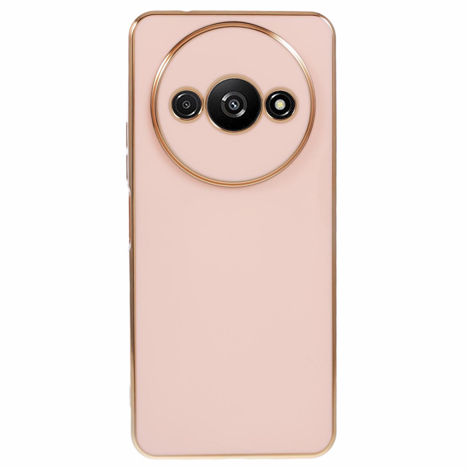 

Для Xiaomi Redmi A3 4G/Poco C61 4G Чехол 6D Гальваническое покрытие ТПУ Чехол для телефона Точные вырезы Pink