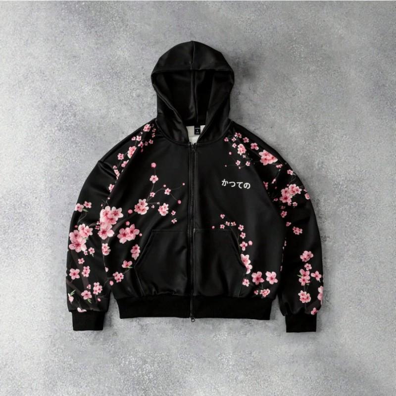 Womens Oversized Hoodie Red Skull Print Streetwear Loose Fit Casual Sweatshirt