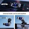 Magic Clip D7: Smart Car Phone Holder with Metal Induction and Auto-Clamp Air Vent Mount for Navigation