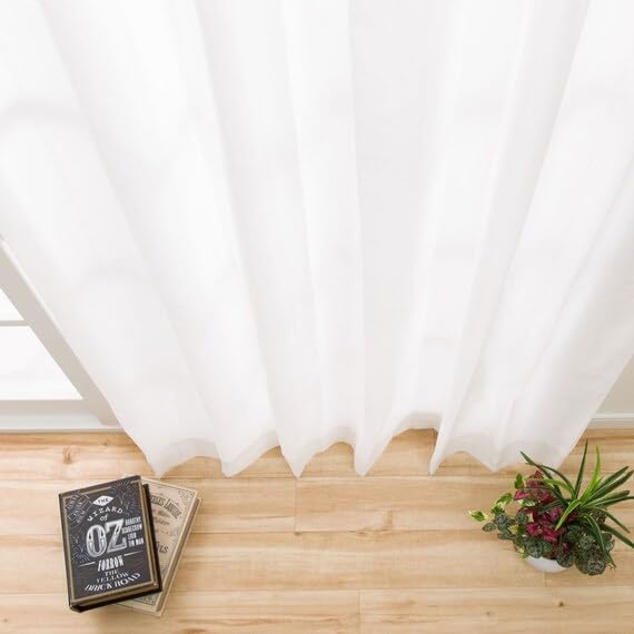 Nitori (NITORI) Econature ST Heat-Blocking, Privacy-Blocking, Light-Reflecting Lace Curtains, 100cm Wide X 133cm Long, 2 Panels, NITORI 7324828