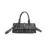 Bags Messenger Bag Women 2025 New Bag Korean Version Fashion Leopard Print Ins Messenger Portable Shoulder Small Square Bag Pu