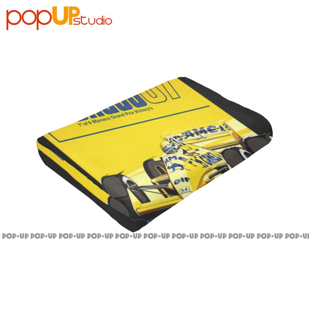 Tributo Ayrton Senna Pilota Formula Gran Premio Montecarlo 1987 Ultra-Soft Blanket Quilt Winter Sofa Cover Bed Covers