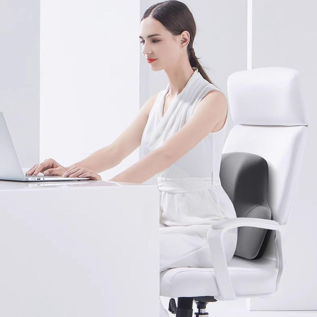 Aikenn Car Lumbar Support Cushion with Memory Foam Easy Perfect for Long Car Office and Home Use Interior, Breathable, Installation, Washable, Drives,