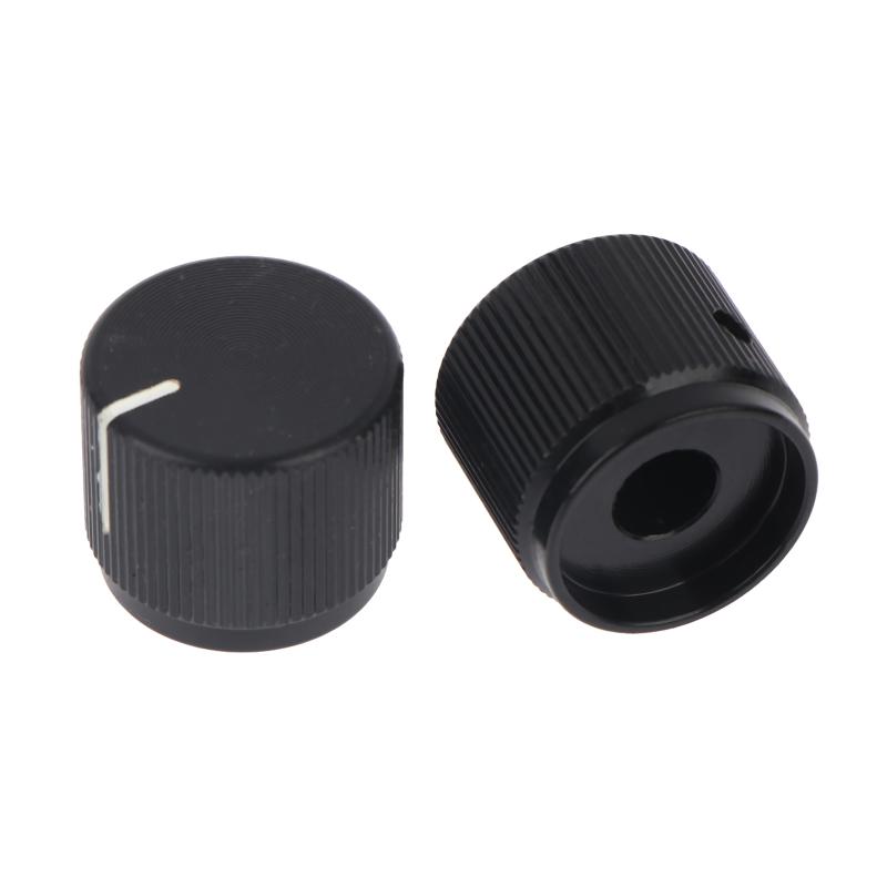 1/2Pcs Aluminum Half-Shaft Type Flat Top Adjustment Knob For Electric Bass 16Mm*19Mm*6.0Mm