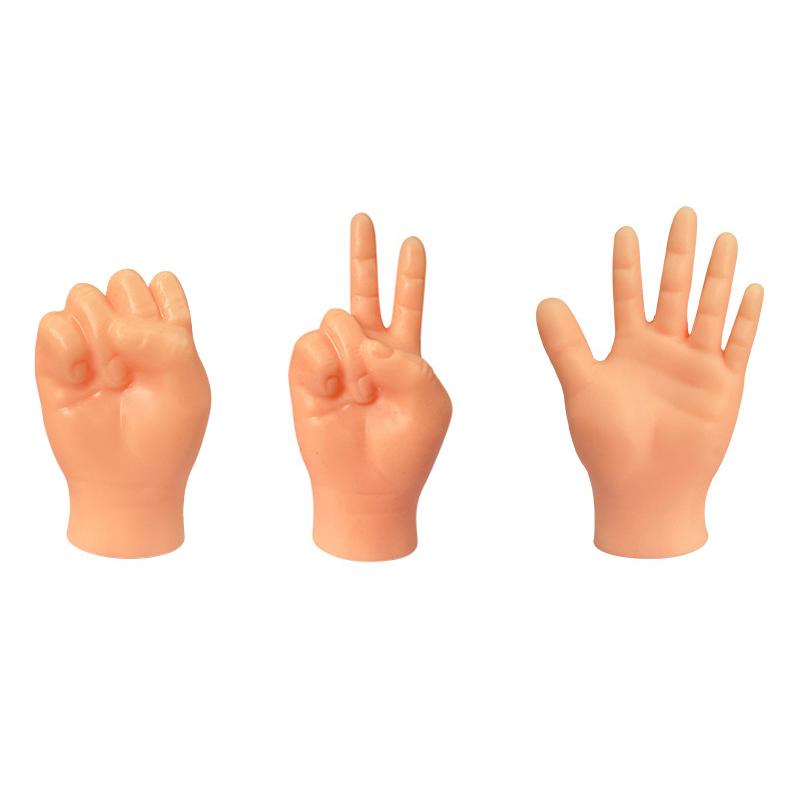 1Set Cat Interactive Funny Gesture Toys Mini Multi-Style Teasing Cat Finger Human Fake Hand Gloves Pet Toys Supplies