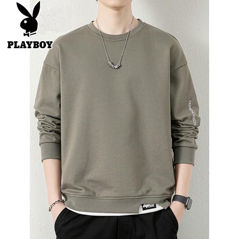 PLAYBOY Men's Casual Crew Neck Sweatshirt