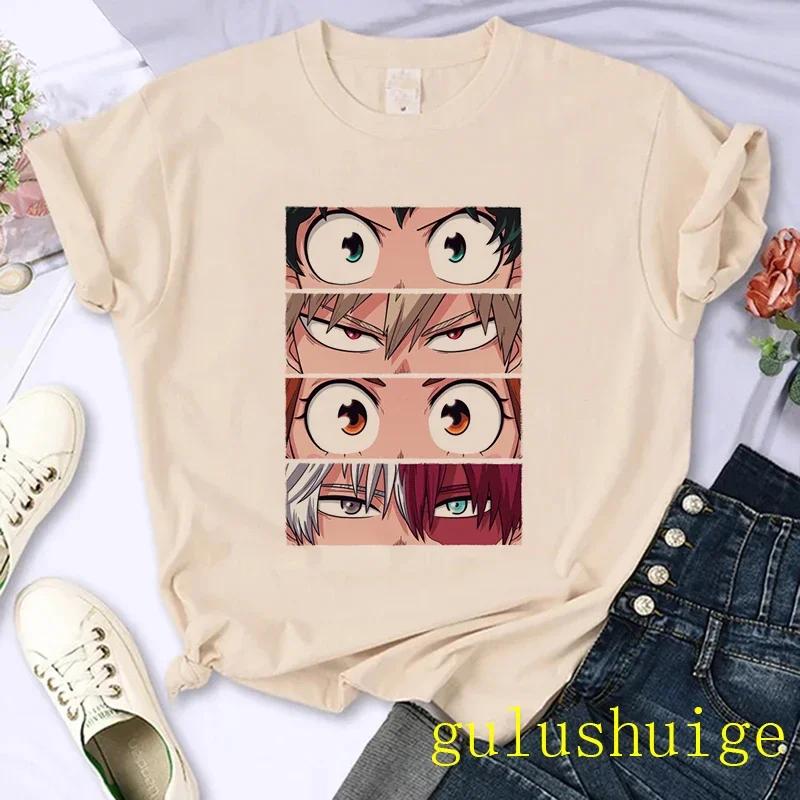 Japanese Anime My Hero Academia T Shirt Women Boku No Hero Academia Manga T-shirt Bakugou Himiko Toga Graphic Tees Tshirt