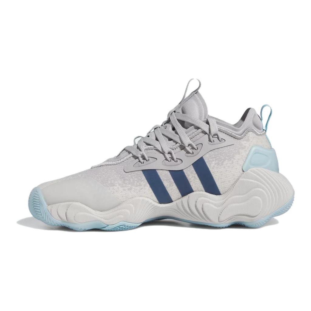 Adidas Trae Young 3 J Grey Preloved Ink Kids Sneakers Grey-Two Grey-One IE7882