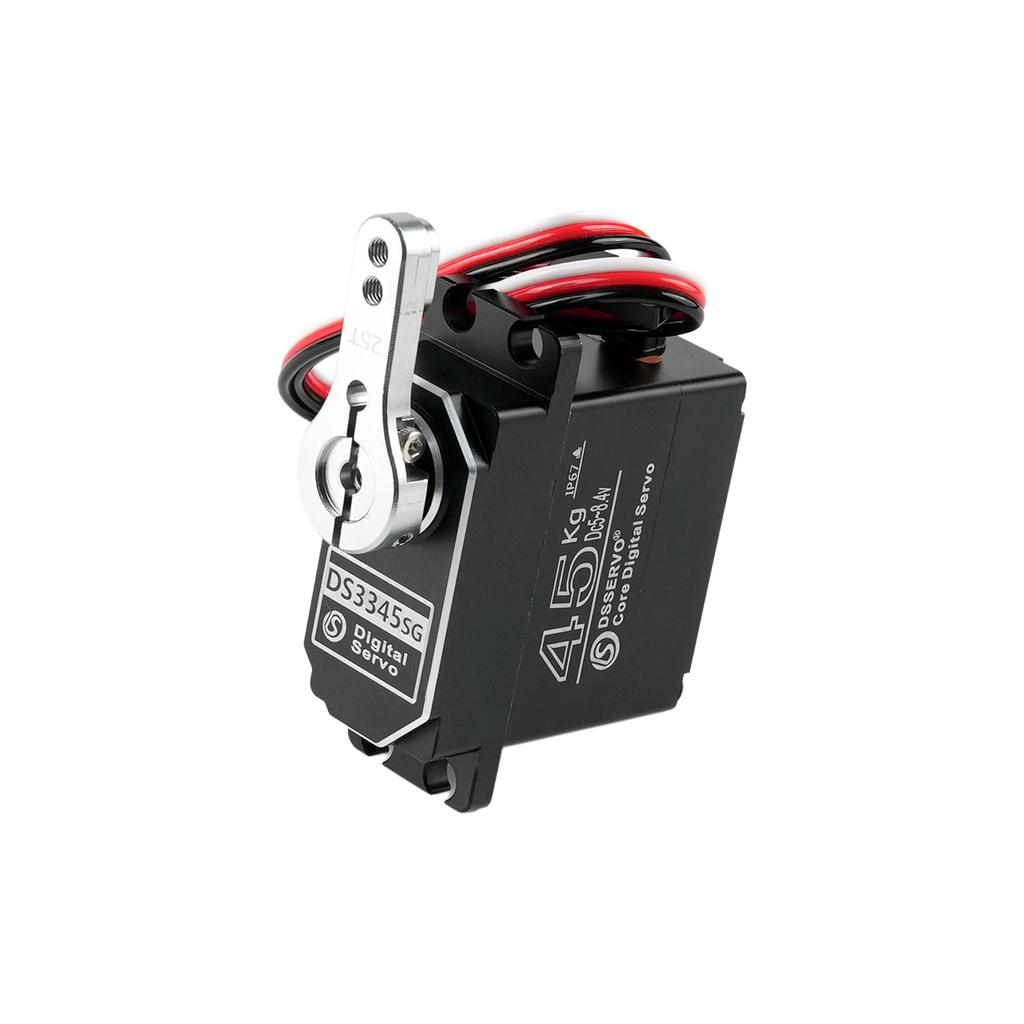 DSservo DS3345 45KG Aluminum Alloy Case IP67 Waterproof Core Digital Metal Gear Servos for 1/8 1/10 RC Crawler Car Boat Truck