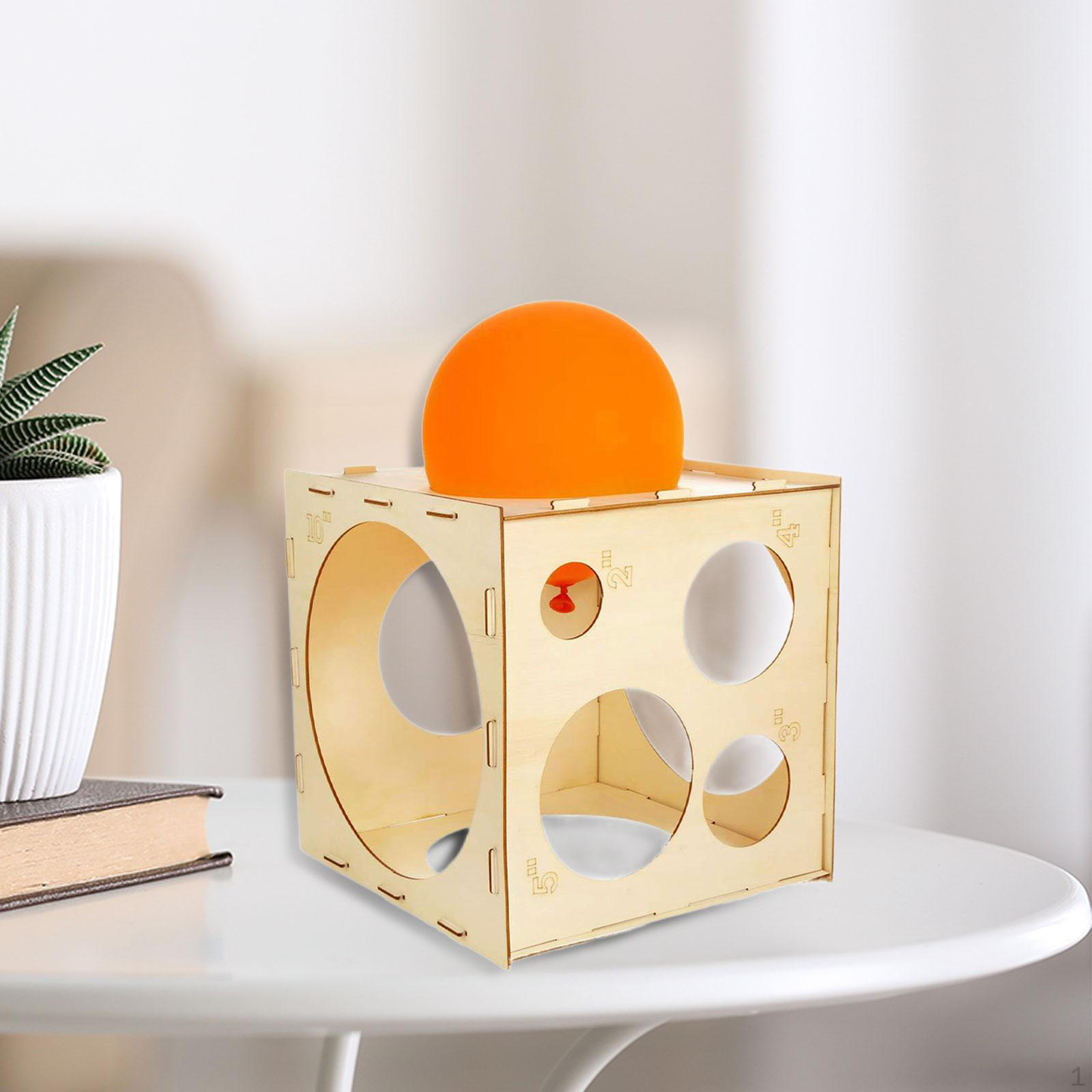 

Balloon Sizer Cube Wooden Ornament Columns Lightweight Decoration Birthday Sturdy Size