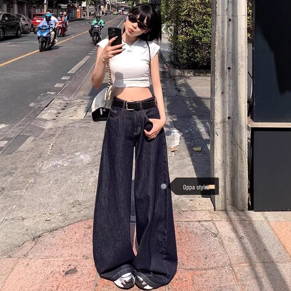 

Women s 2025 Retro High Waist Wide Leg Jeans - Original Color 3XL