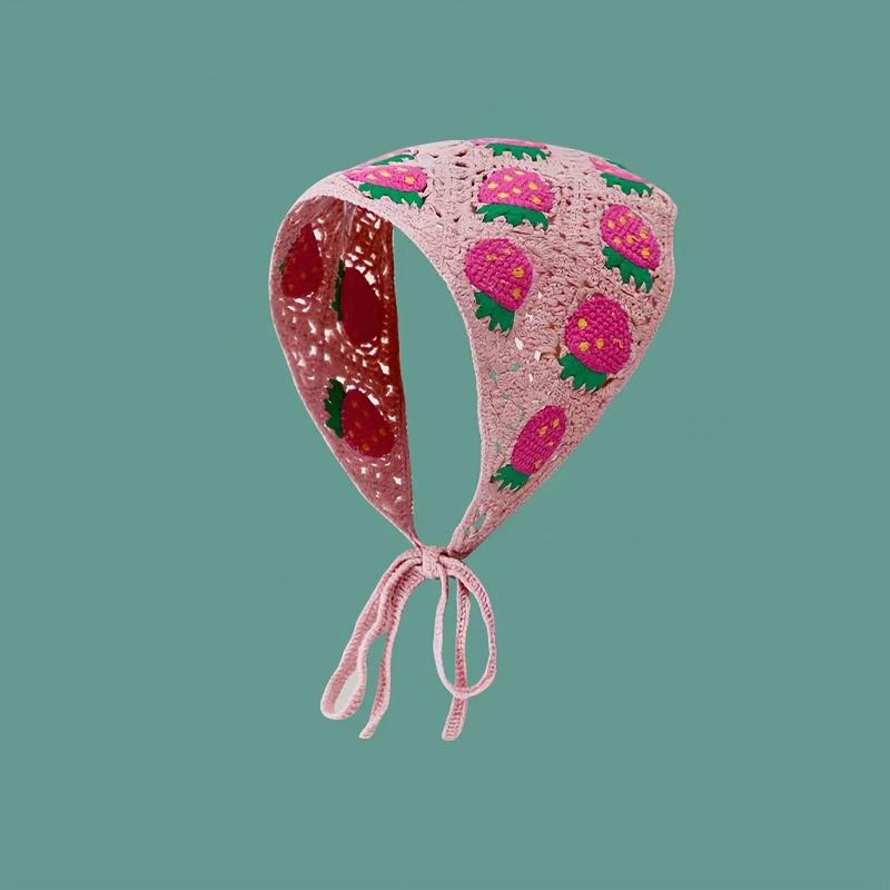 

1 шт. Богемный стиль Полиэстер Цветочное кружево Треугольный платок-бандана - Женский летний французский платок-вуаль Повязка на голову с принтом в тон