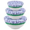 3Pcs Bowl Covers Cotton Cloth Dish Kitchen Fresh-Keeping Elastic Food Wrap Bowl Covers Storage Container Reusable