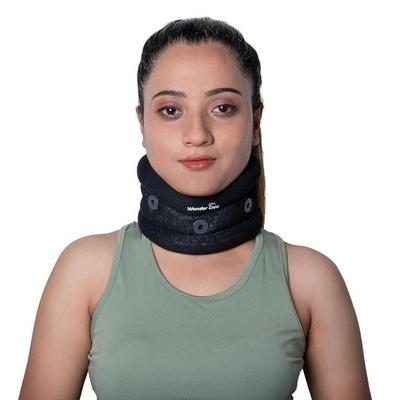 Wonder Care Plastic Soft Cervical Collar Adjustable Collar Neck Support Brace Neck Support Soft Neck Collar Neck Brace  For Women & Men, Medium