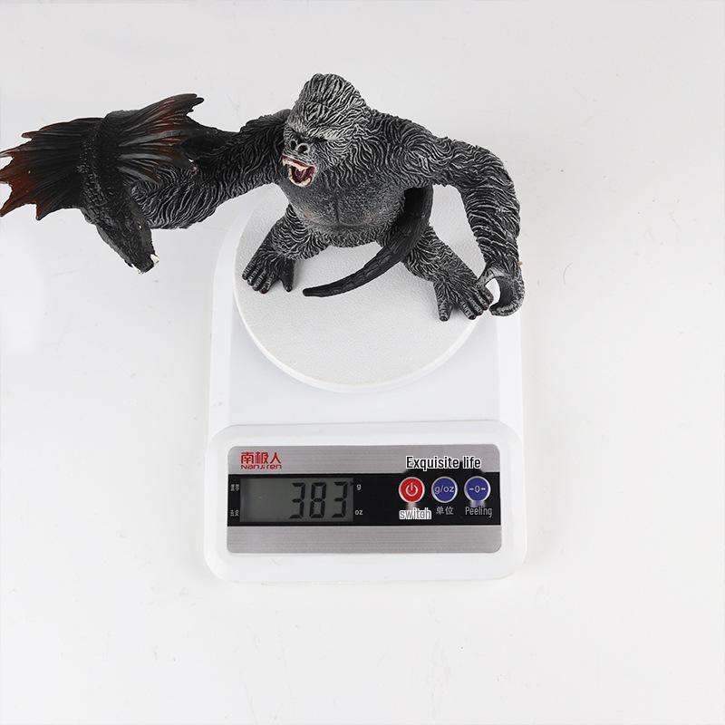 Large Realistic Dinosaur and Gorilla Toy Model Set