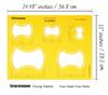 Traceease Diamond Shape Quilting Template Stencils DIY Sewing Machine Quilt Ruler Quilting Tools