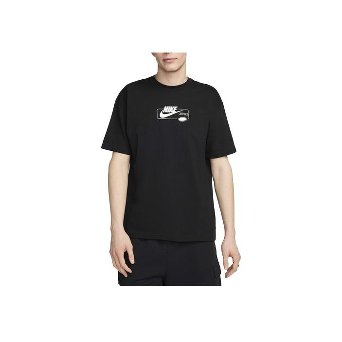 

Nike Max90 Sportswear Letter Logo Casual Pullover Loose Short Sleeve T-Shirt Men T-Shirts Black FV4047-010 M