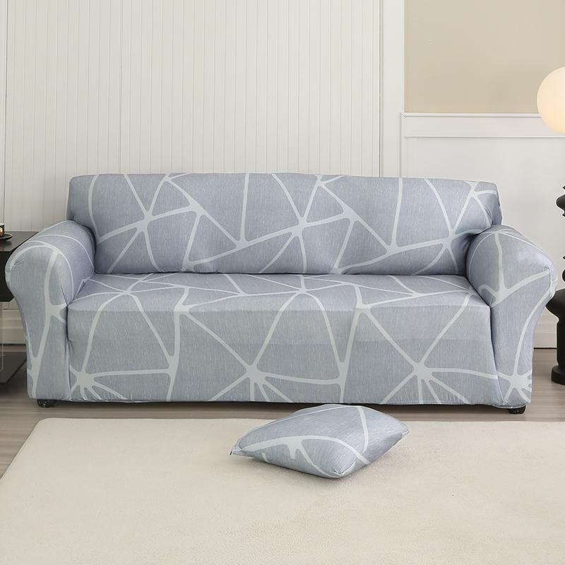 Bedruckter Sofabezug, Stretch-Couchbezüge, Loveseat-Schonbezüge für 2-Sitzer-Kissen, Couch, waschbar, Wohnzimmer-Möbelschutz