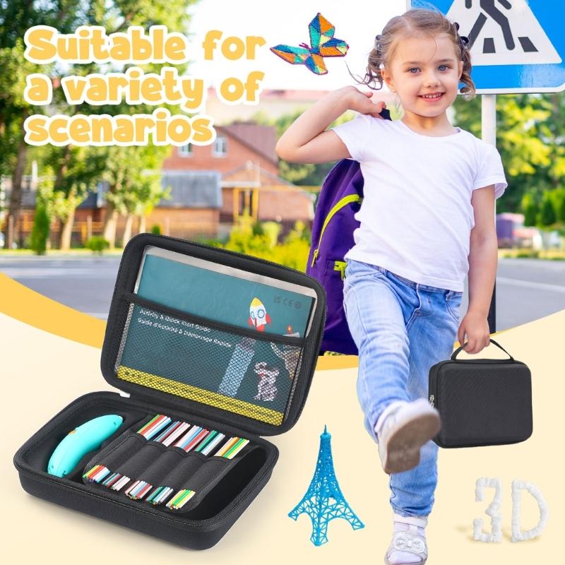 Portable Organizers Box for Start+ Childrens 3D Printing Pen Waterproof Material And Secure Storage Compartment