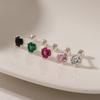 JEWNEL (1+1)Silver925 Aubrey Color Cubic Piercing (3mm /5 colors)