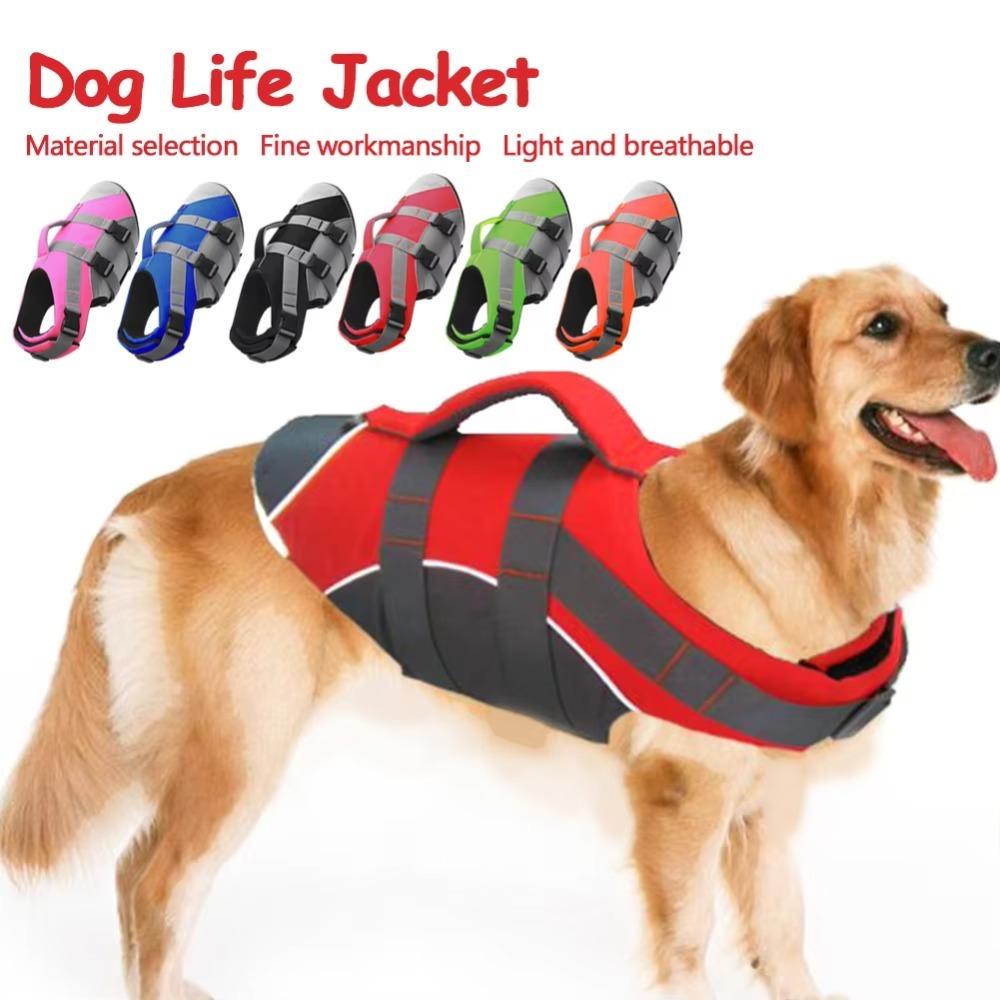 Breathable Dog Life Jacket Reflective Swimming Clothes Pet Supplies Dog Swimsuit  Boating