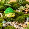 Mini Grüne Schildkröte Miniatur Harz Schildkrötenfigur Winzige Meeresbewohner Statue für Feengarten Mikrolandschaft Dekoration
