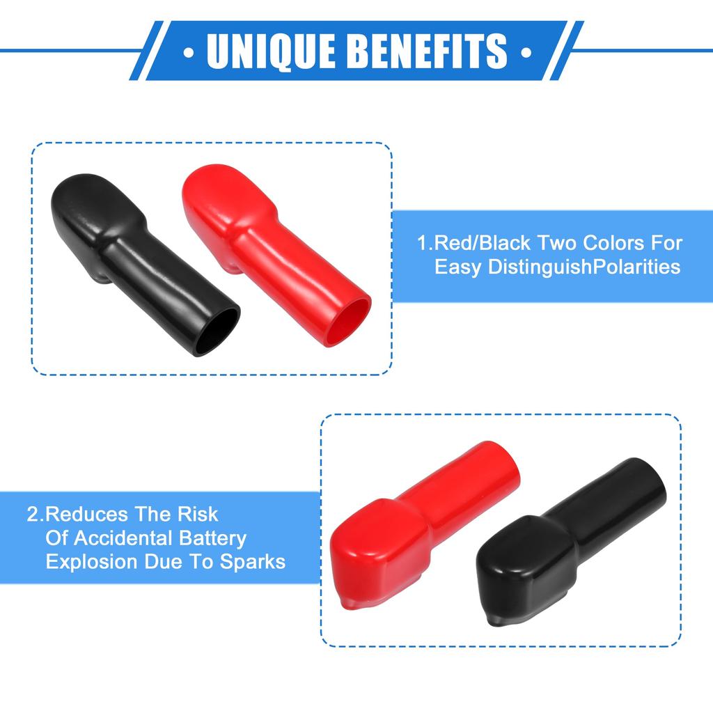 A ABSOPRO Battery Terminal Insulation Cover Battery Terminal Terminal Cover