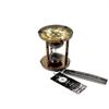 Vintage Nautical Brass Sand Timer Antique Maritime Hourglass with Double Side Compass Black Hourglass Solid Brass Sand Clock Decorative