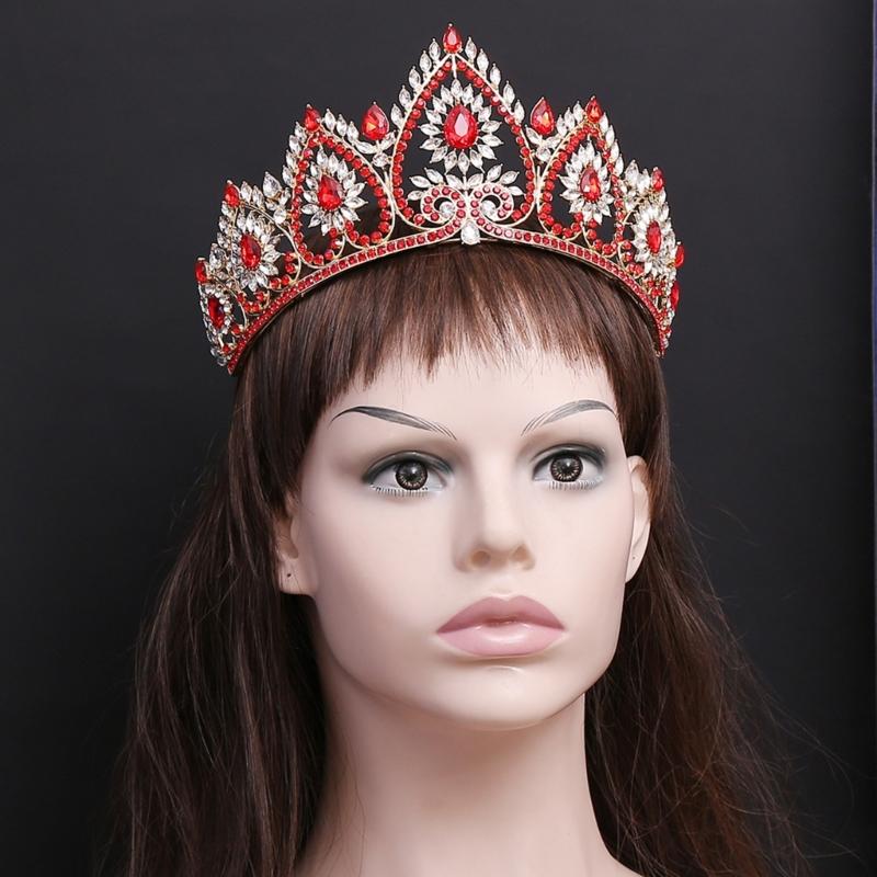 Bandeaux de Fête Élégants Couronnes Serre-tête pour Anniversaire Mariage Diadème de Reine pour Filles Spectacle Scène Costume