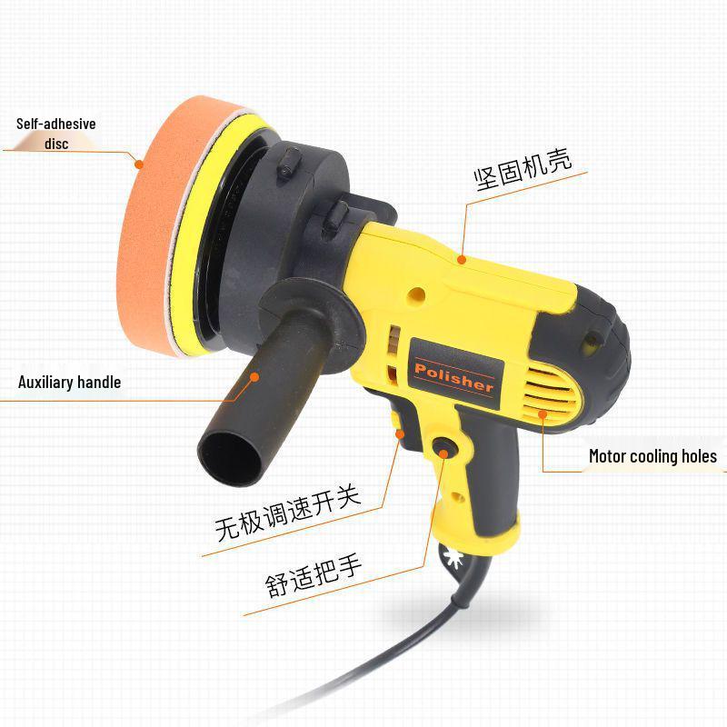 220V Car Polisher & Scratch Remover Set - Waxing, Glazing, Polishing, Grinding Tool for Home Use