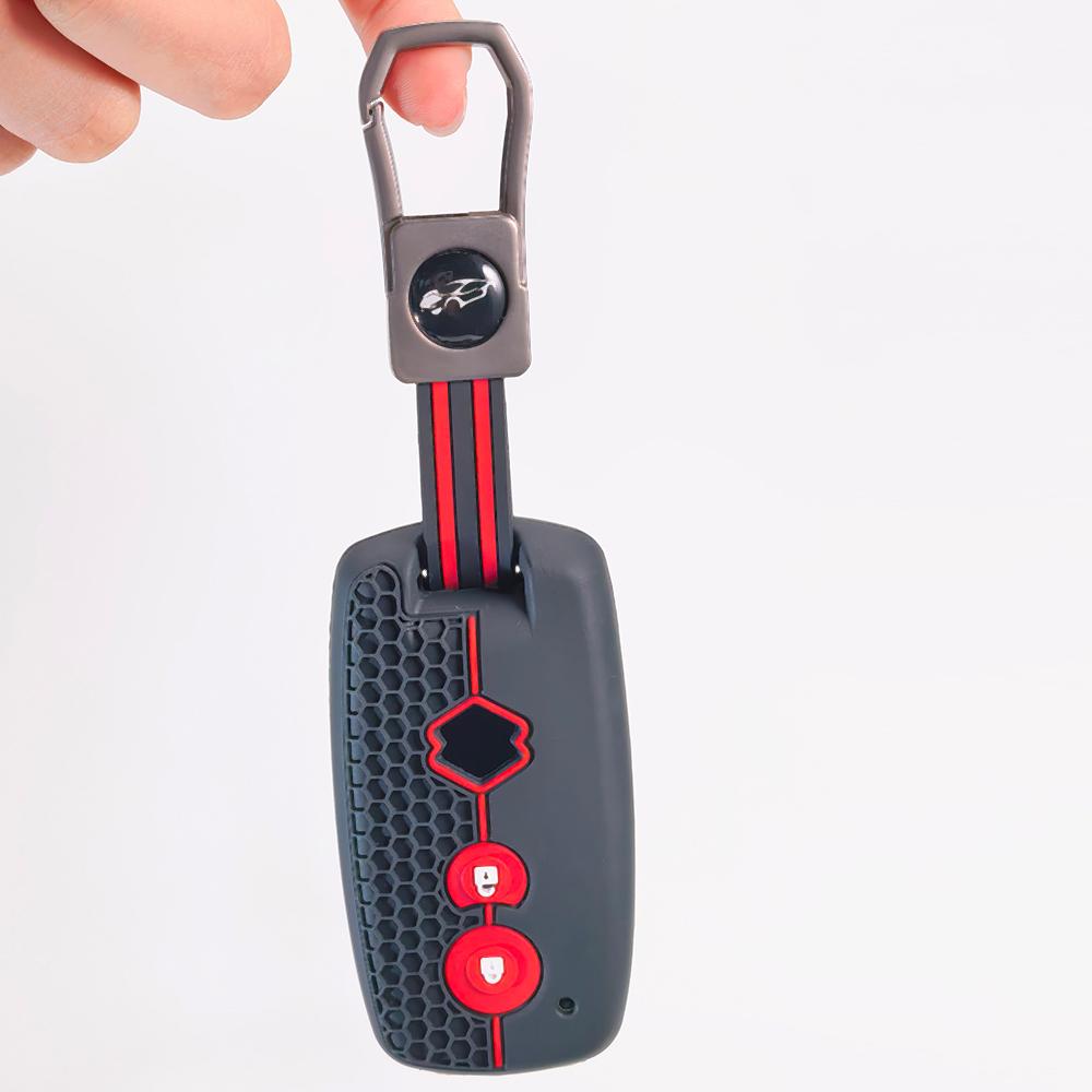 Key Case Cover for Suzuki Swift SX4 Grand Vitara Jimny Wagon Alto Splash with Keychain Anti-Scratch Guard Shockproof Protection Soft Grip Texture