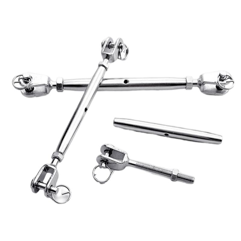 Heavy Duty Turnbuckles 304 Stainless Steel Closed Body Turnbuckles Long Last Performances for Professional Projects