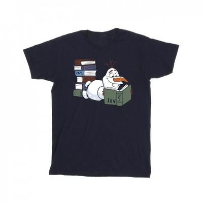 Girls Olaf Reading Cotton T-Shirt