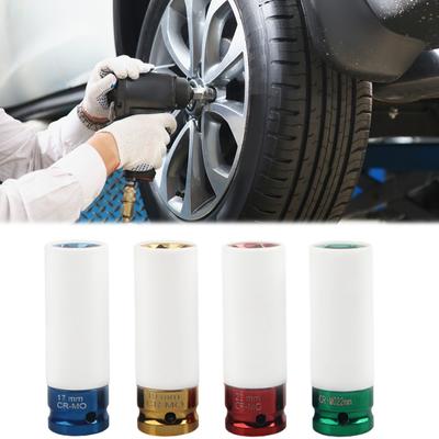 Vasos hexagonales de 17/19/21/22 mm, vaso para tornillos de rueda de llave neumática, vaso de protección para neumáticos de 1/2 pulgada, vaso de impacto, herramienta de extracción para coche