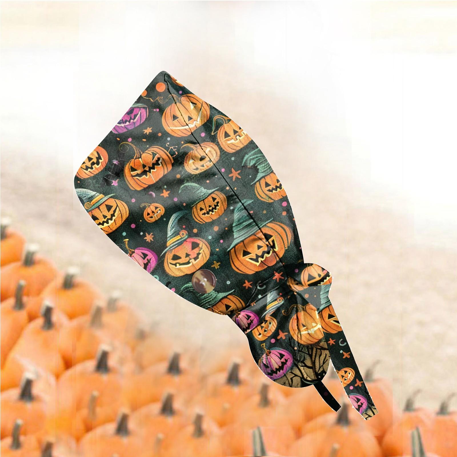 Модная рабочая кепка с принтом на Хэллоуин — фото 6