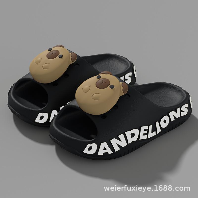 Capybara Kinder Sommer Cartoon Hausschuhe für Jungen und Mädchen, rutschfeste atmungsaktive Sandalen mit weicher Sohle für Kleinkinder und ältere Kinder