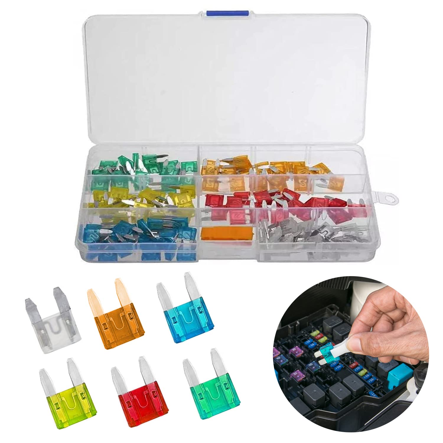 Car Fuse [Set of 60] Blade Fuse, Small Fuse, Easy
