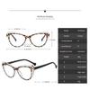 Fashion Cat Eye Photochromic Presbyopia Glasses for Women Comfortable Large Frame Reading Glasses with Plus Diopters
