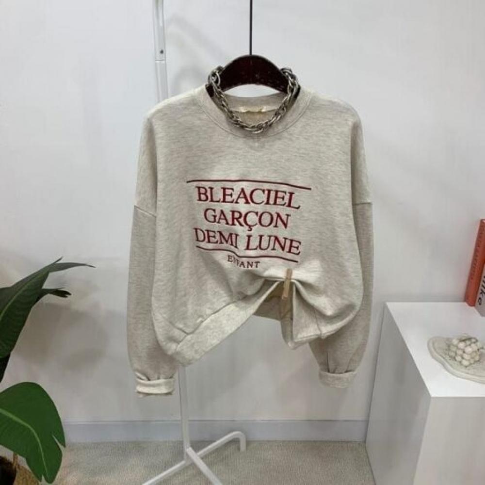 C S In The Room Gar On Embroidery letterIng lOng Sleeve SweatShirt 3Color