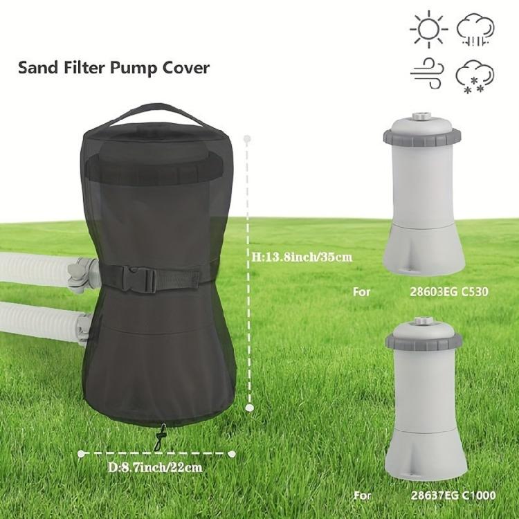Outdoor Pool Sand Filter Cover Replacement Dustproof Waterproof Filter Pump Cover Swimming Pool Accessories Enduring