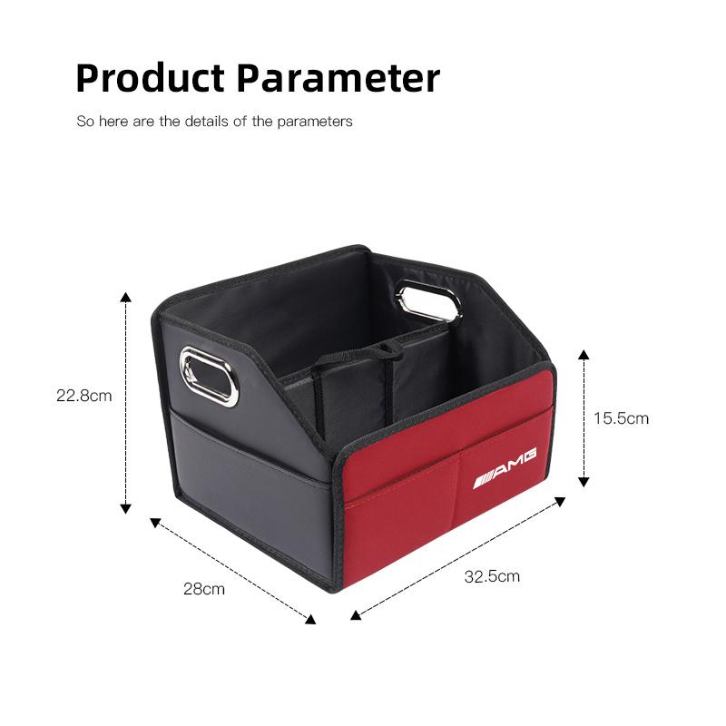 1pc Car Trunk Storage Box Large Capacity Tools Organizer Case Accessories For Mercedes Benz AMG A B C E G CLA W211 W203 W204