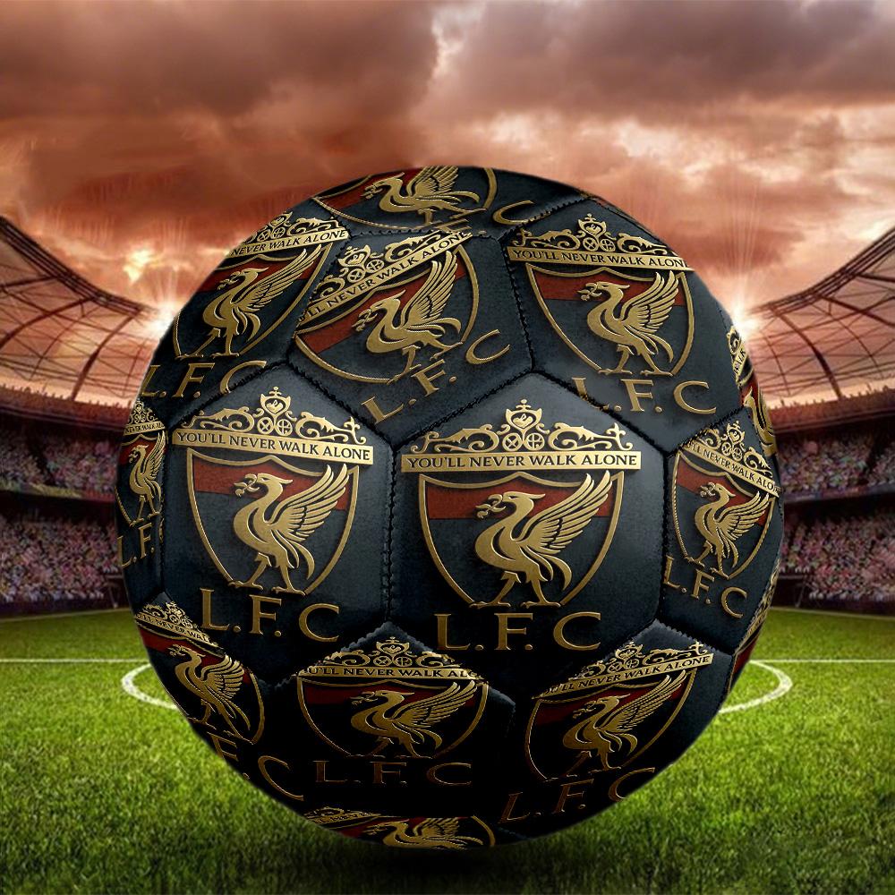 Liverpool F.C Print Size 5 Soccer Ball, Standard Match Football for Sports Game and Team Practice, Ideal Gift for Soccer Fans
