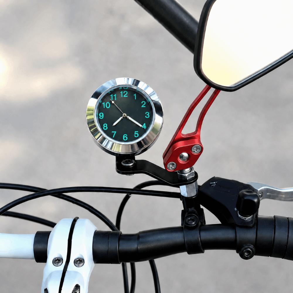 Aluminum Motorcycle Clock Rearview Mirror Mount Moto Clock Universal Bicycle Clock  Motorcycle