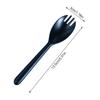 100Pcs Individual Packing Disposable Spoon Fork Degradable Ice Cream Spoons Durable Eco-Friendly Dessert Cake Scoop