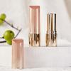 Pink Gradient Round Snap-On Lipstick Tube, Empty Refillable Lip Balm Container, Cosmetic Packaging
