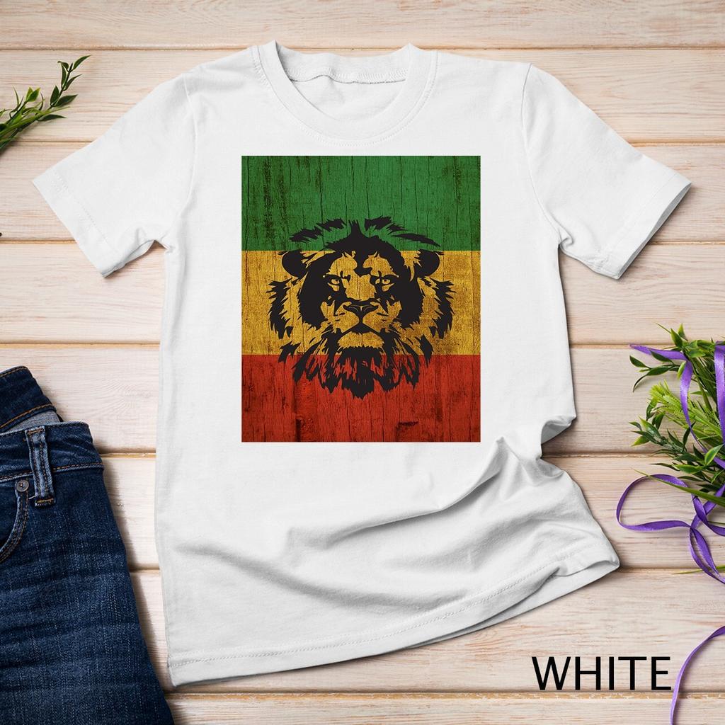 Rasta Reggae Lion Flag Jamaica for Rastafari Lover Unisex T-shirt