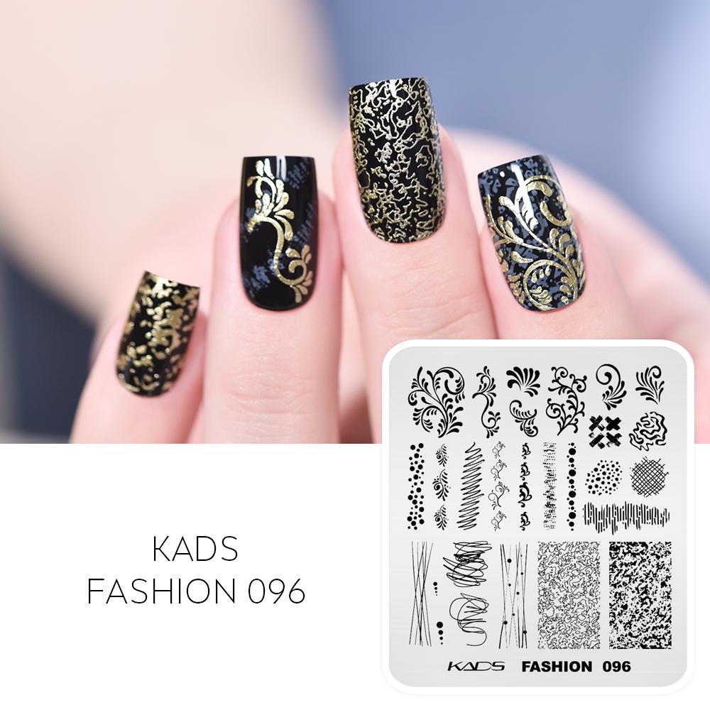 

KADS Nail Art Stamping Plates 21 Designs Трафарет для друку нігтів Plate Tool Flower Image Манікюрний інструмент