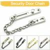Solid Stainless Steel Safety Guard Lock Catch Strong Security Door Anti-theft Chain With Screws